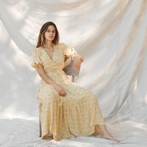 christy dawn | the augusta dress in lemon vine